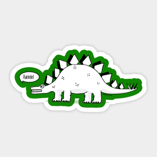 Cartoon Stegosaurus Sticker